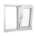 Ventana con doble acristalamiento y colgante lateral de PVC / UPVC